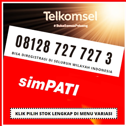 Nomor Cantik Telkomsel Simpati 4G LTE Hoki 72 Seri ABA ABA 727