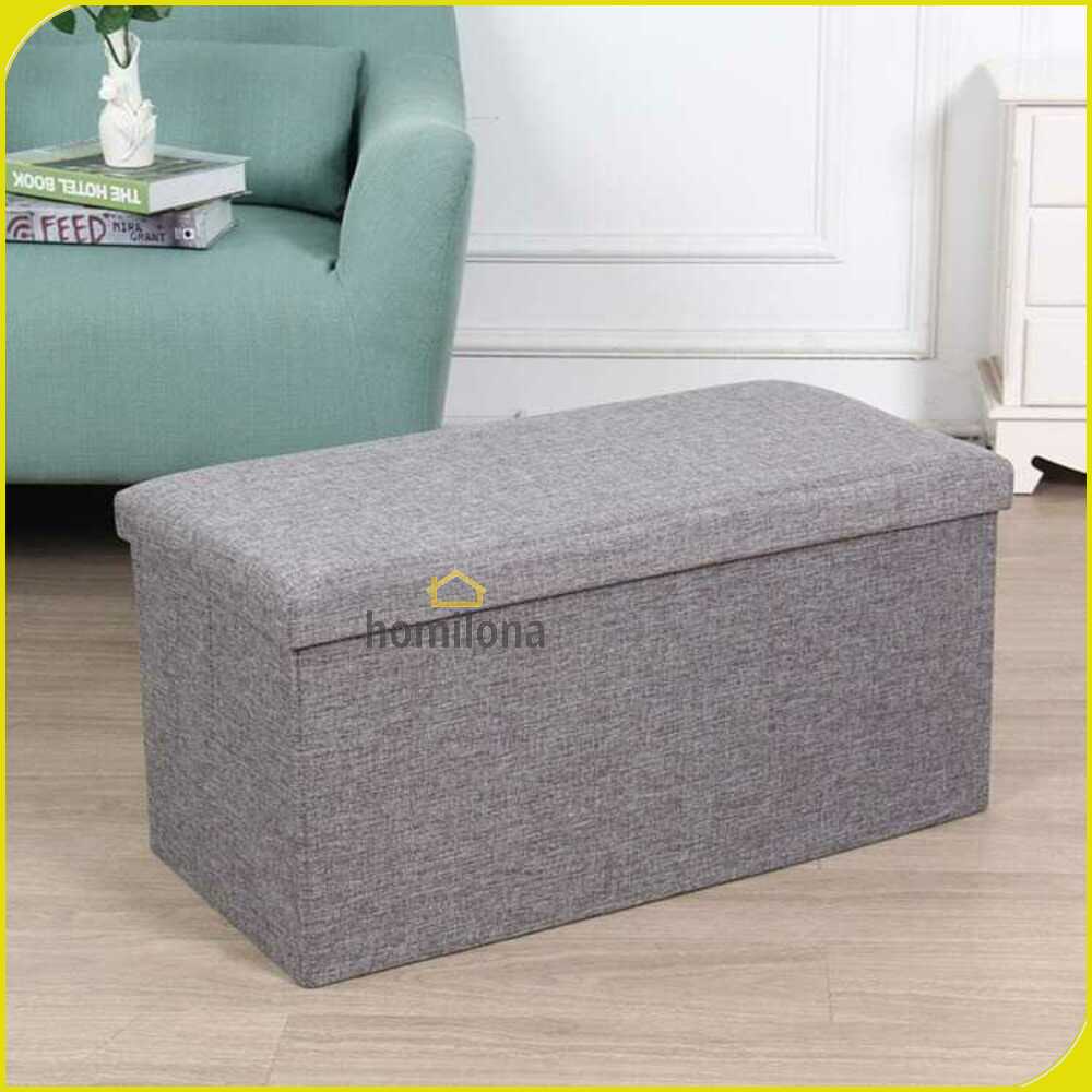 TaffHOME Sofa Kotak Penyimpanan Barang Foldable Storage 76x38x38cm