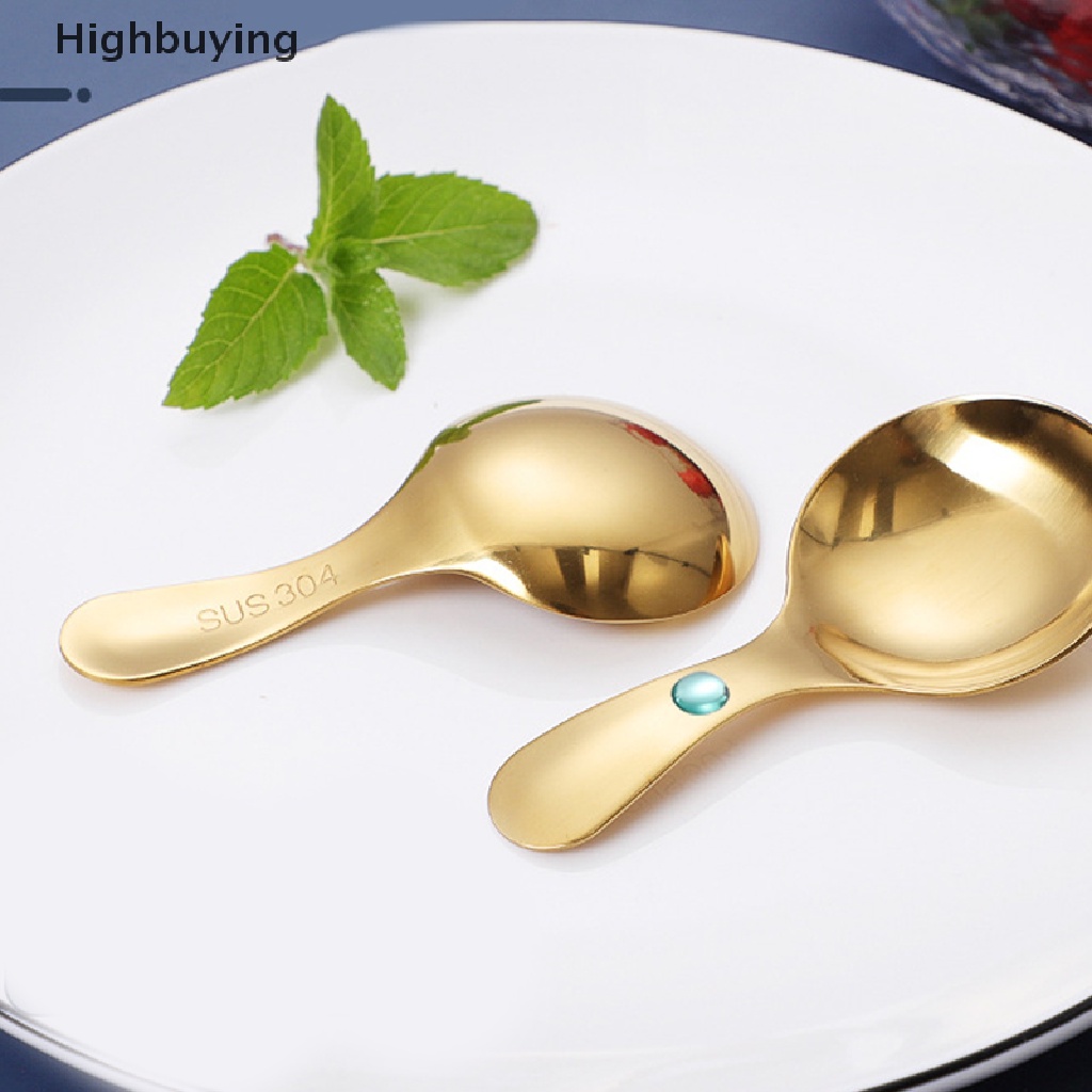 Hbid Sendok Es Krim Gagang Pendek Garam Bumbu Seasoning Spoon Metal Coffee Tea Spoon Glory