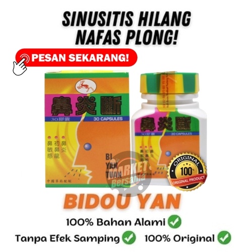 Ramuan cina bidou yan obat herbal hidung meler sinusitis pilek hidung mampet paling ampuh ORIGINAL