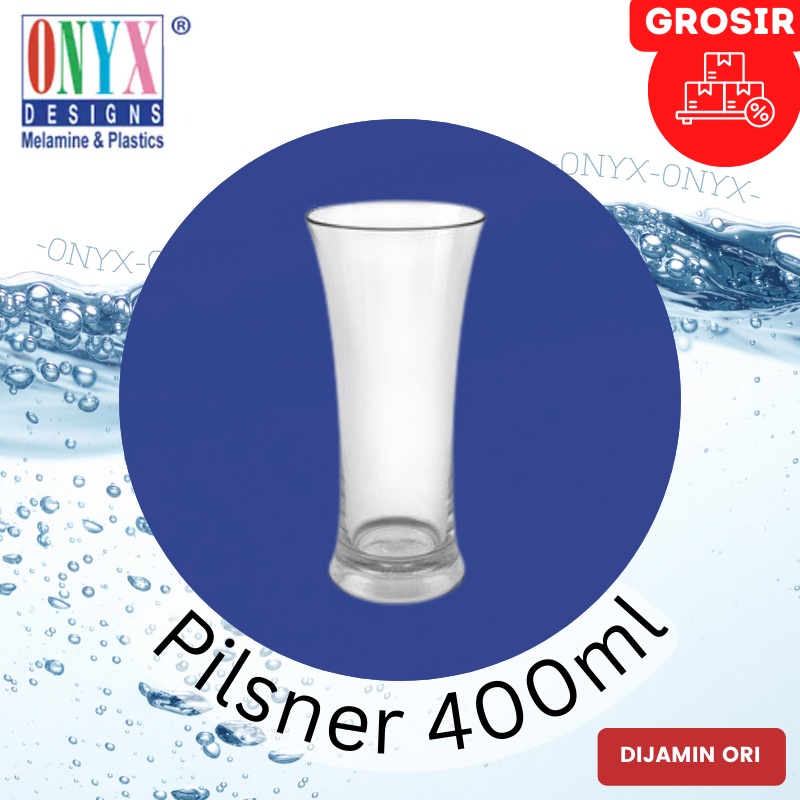 Gelas Minum Plastik 400ml - Pilsner - Gelas Cafe - Kafe