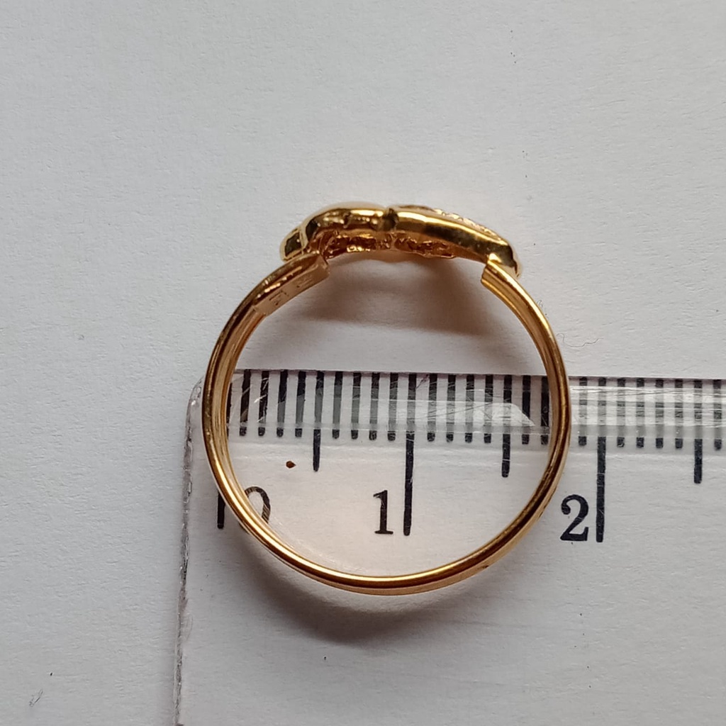 Cincin emas 17k - 1.4 gr kadar 750 - 4107