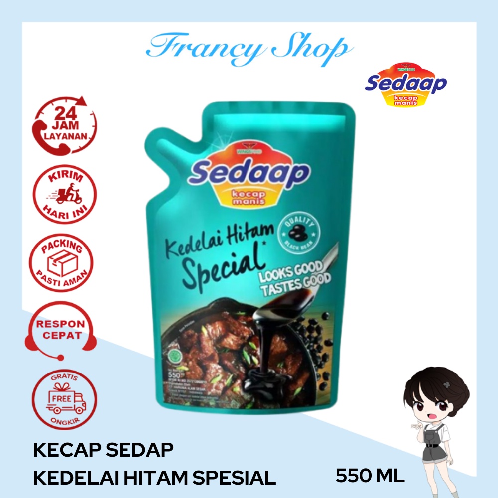 

Kecap Sedaap Kedelai Hitam Special 550ml