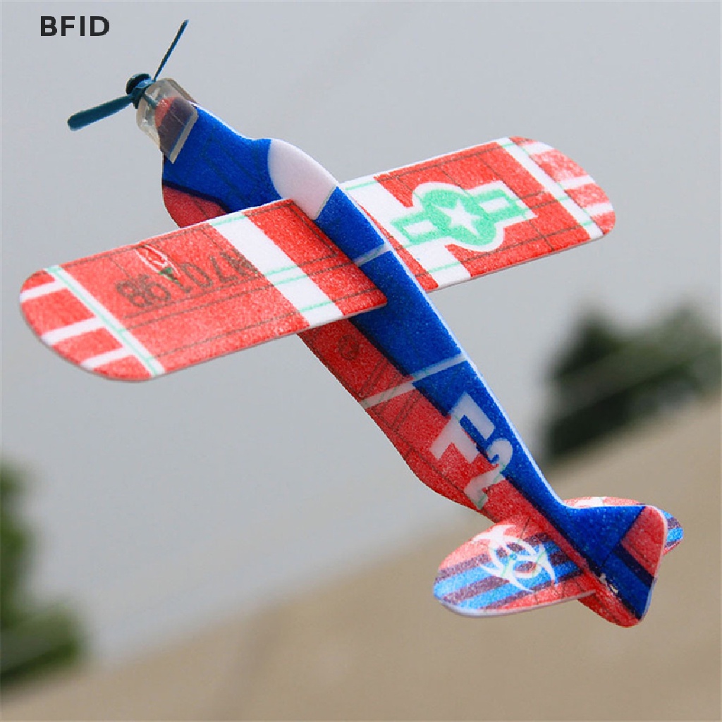 [BFID] 19cm Hand Throw Flying Glider Planes Foam Pesawat Pesta Tas Pengisi Mainan Anak [ID]