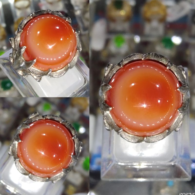 CINCIN BATU AKIK PUSER BUMI ASLI 100% NATURAL