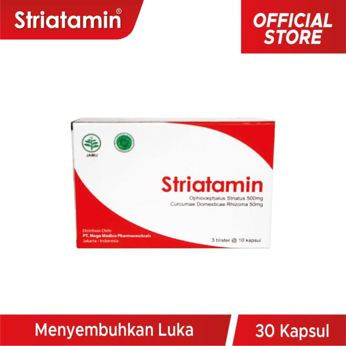 STRIATAMIN 1 STRIP @10 KAPSUL obat penyembuh luka ekstrak ikan gabus