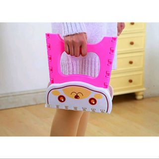 Kursi Lipat Mini Plastik Anak Serbaguna Foldable Chair Portable Kartun