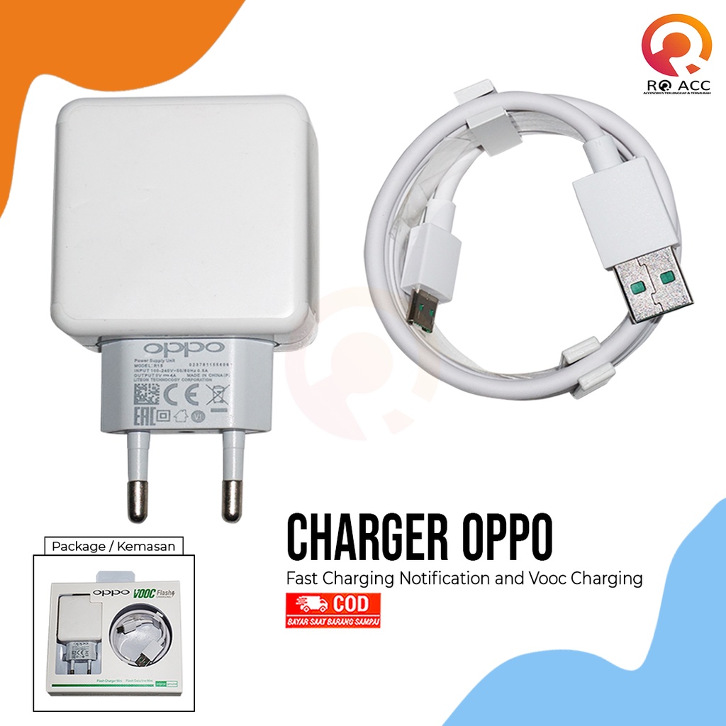 [RO ACC] ORI 99 CHARGER OPPO VOOC R15 FAST CHARGING