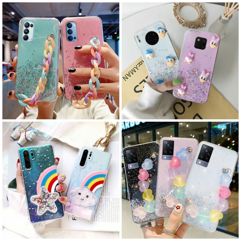 Casing Hp Custom Crystal Blink Case Oppo Reno 5 4G Reno 5F Reno 6 4G Reno 6 5G