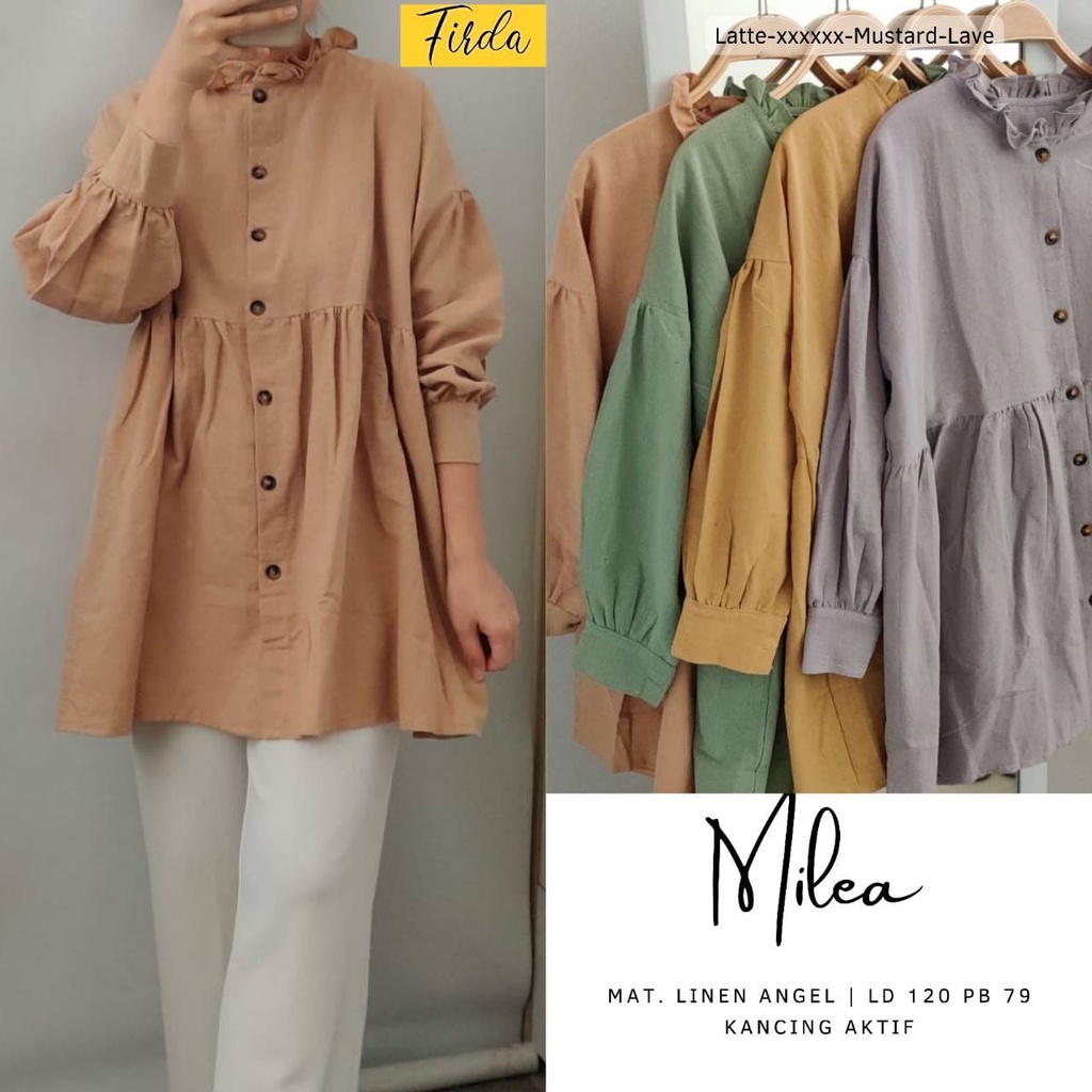 Goodsajifsn - Tunik Remaja Kekinian Milea Atasan Wanita Muslimah Terbaru