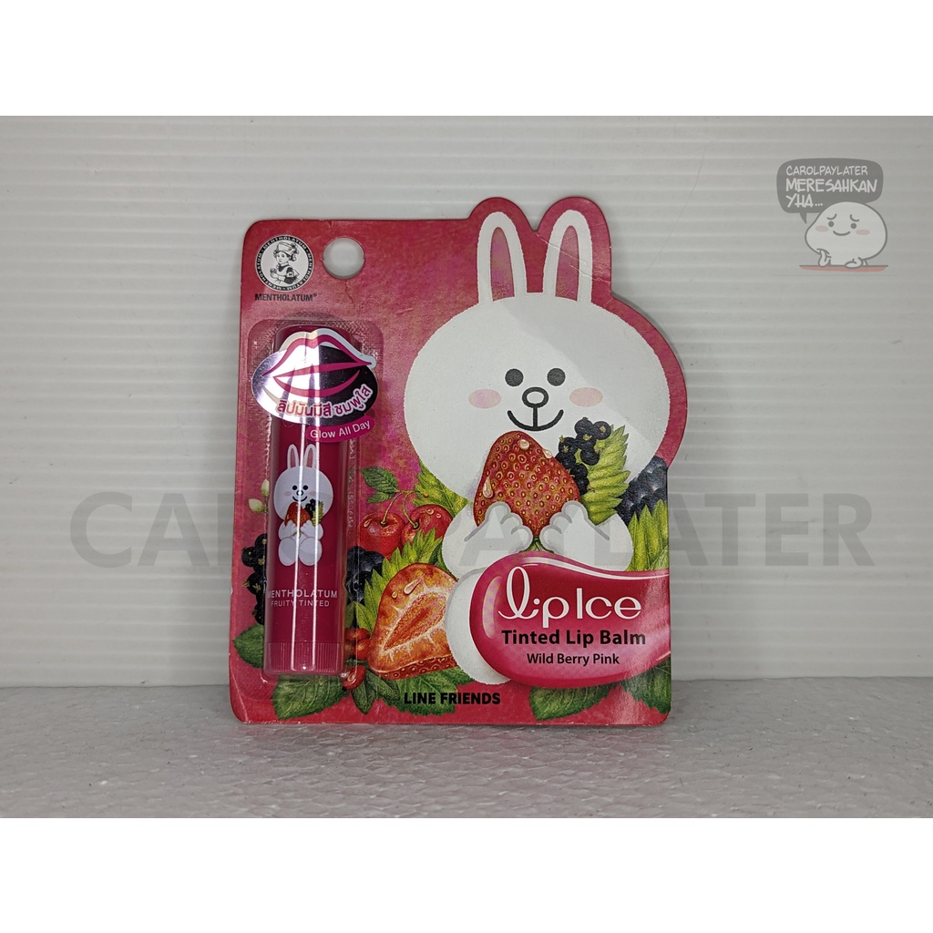 Lip Ice x LINE Friends - Lip Balm - Wild Berry Pink (Cony)