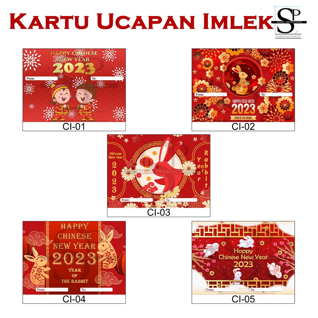 Kartu Ucapan Imlek Gift Card Chinese New Year