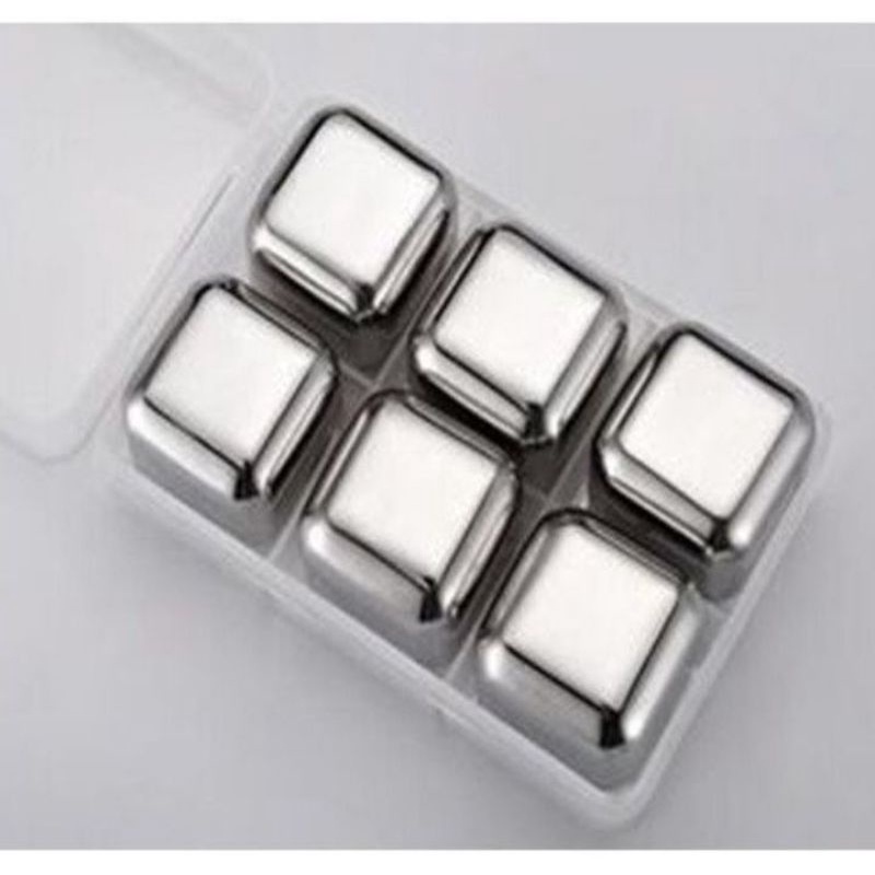 Leeseph Es Batu Reusable Stainless steel Ice Cup 6 pcs- W0043
