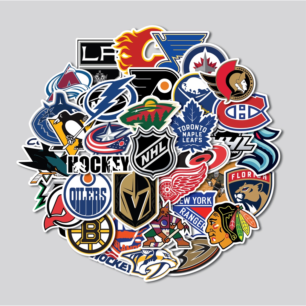 STICKER PACK NHL TEAM (HOCKEY) | STICKER TUMBLR | STIKER LAPTOP KOPER HELM