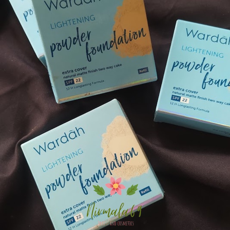 Wardah Lightening refill powder foundation extra cover/bedak refill extra cover/bedak padat/bedak wa