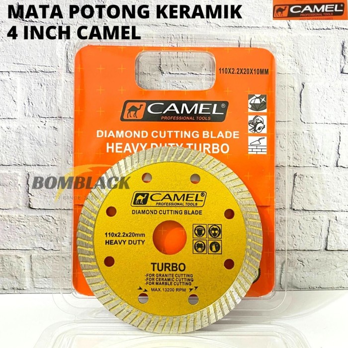 CAMEL Mata Pisau Potong 4 inch Granit Keramik Marmer Gurinda Turbo