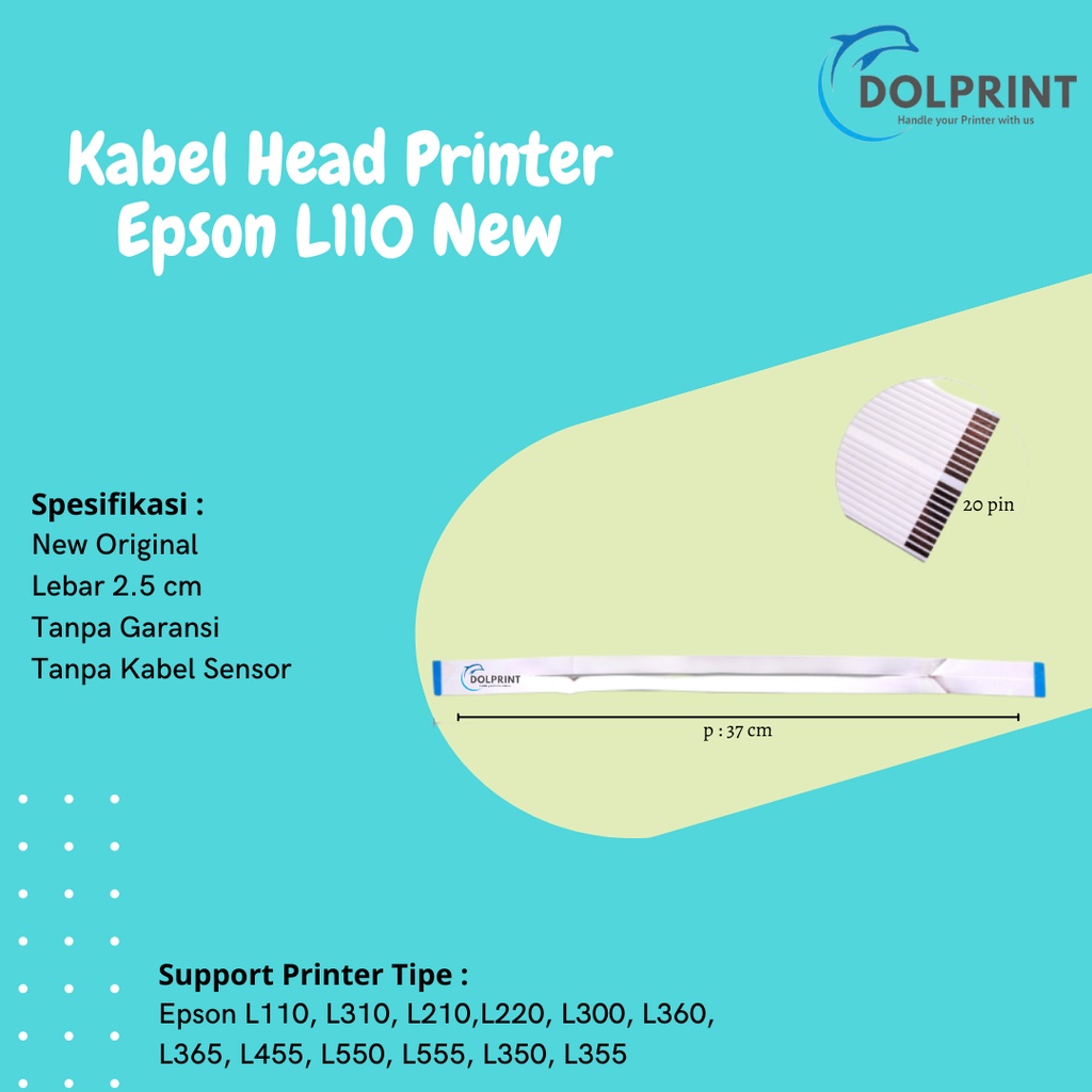 Kabel Head Epson L110 L220 L360 L365 L310 (Tanpa Kabel Sensor 1 Pair) Kabel Head L110 L310 L220