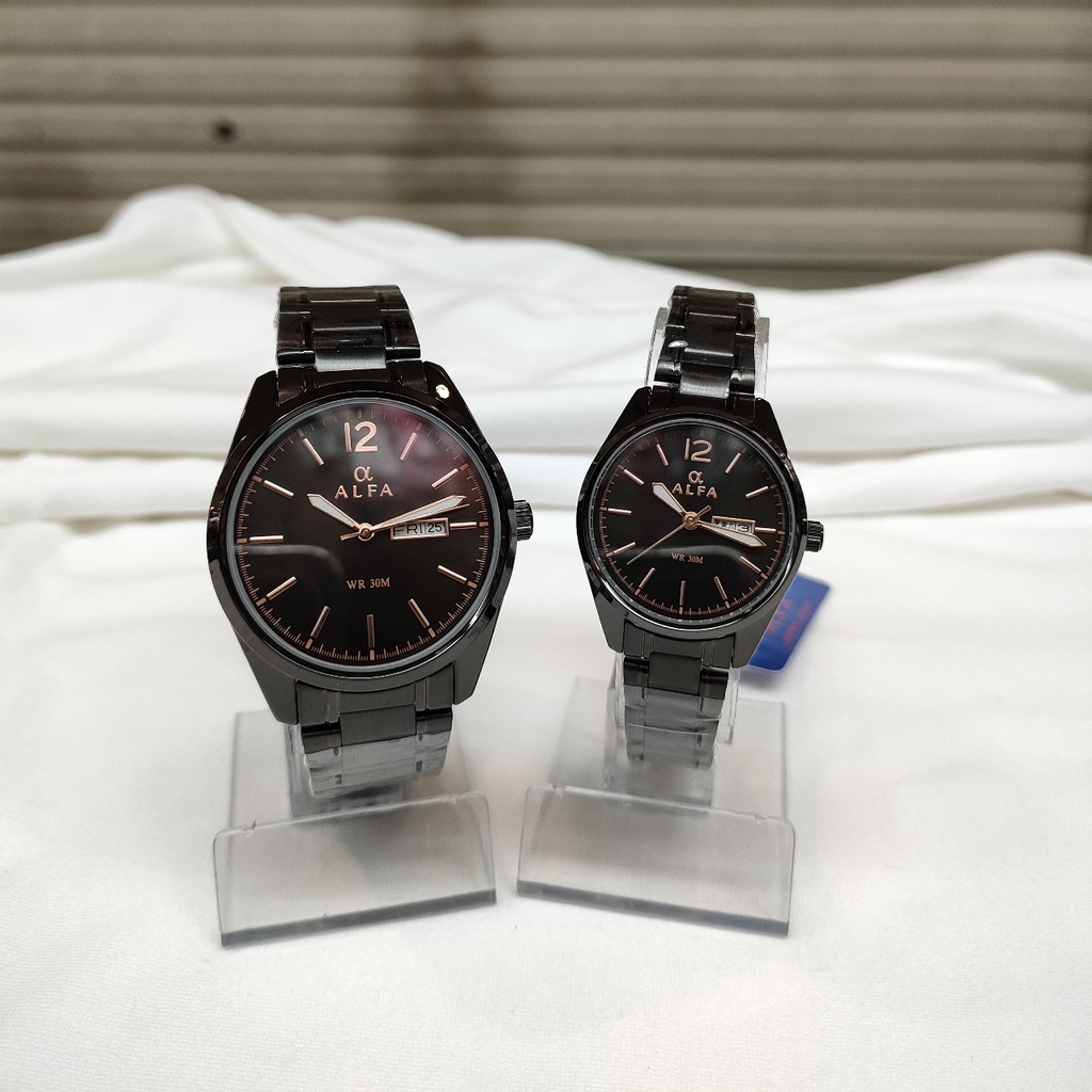 Jam Tangan Alfa 8003 Rantai Original Waterresistant