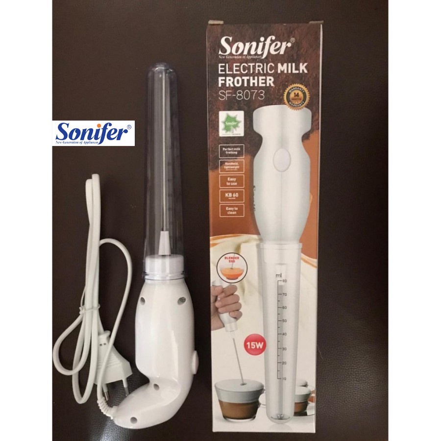 Sonifer SF 8073 Milk Frother Hand Mixer Pengaduk Susu Kopi Foamer Electric Elektrik pengocok minuman listrik drink mixer pengocok  Sonifer Milk Frother Mixer Pengaduk Susu Kopi Foamer