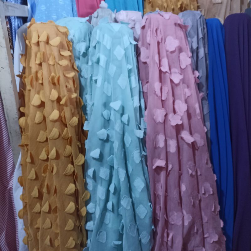 kain rubiah // kain rubiah meteran // kain rubiah premium // kain rumbai // kain ceruty rubiah // ka