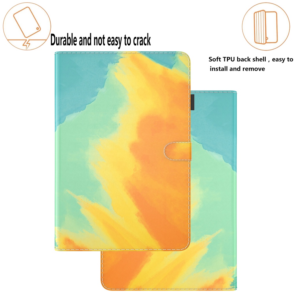 Untuk Huawei MatePad 10.4 SE (2022) AGS5-L09 AGS5-W09 Mate Pad SE 10.4-inci Kualitas Tinggi Tablet Perlindungan Case Fashion Cat Air Kulit PU Casing Flip Dompet Slot Kartu Stand Cover