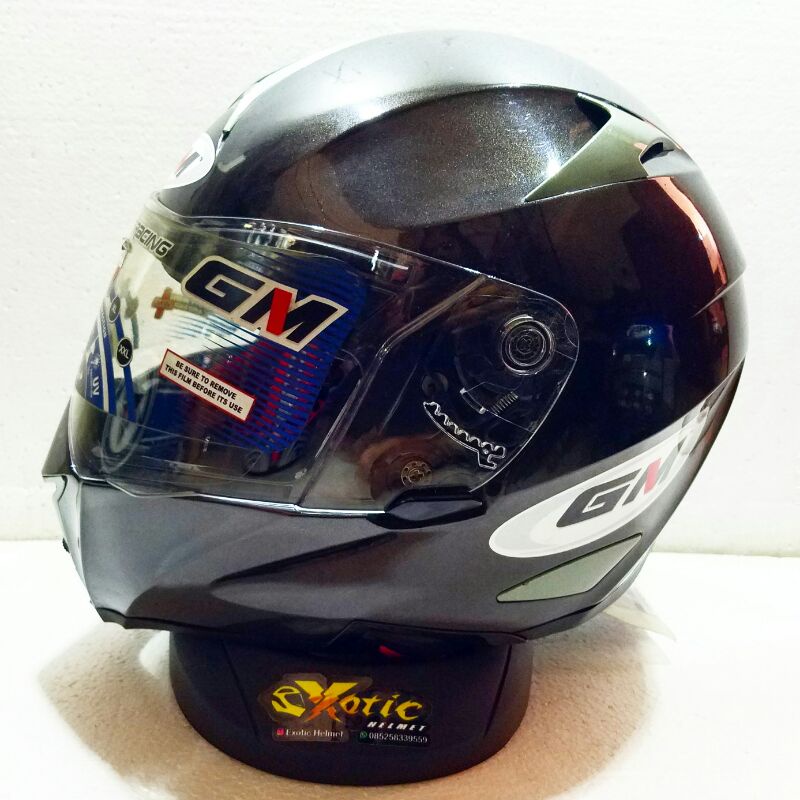 GM HELMET SOLID GUNMETAL