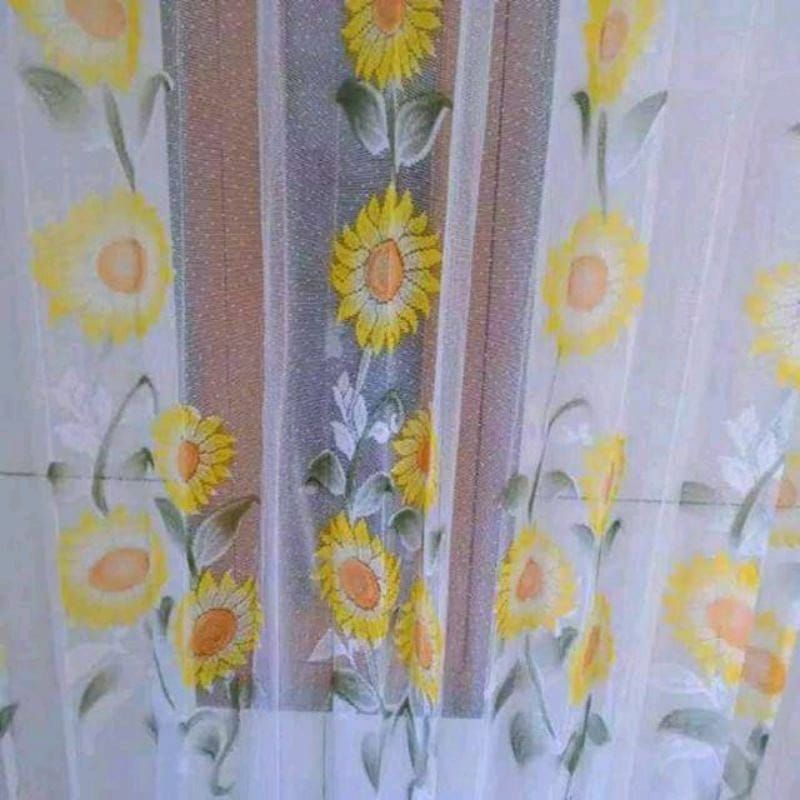 Vitras jendela gorden motif vitras polos matahari Tirai jendela,pintu