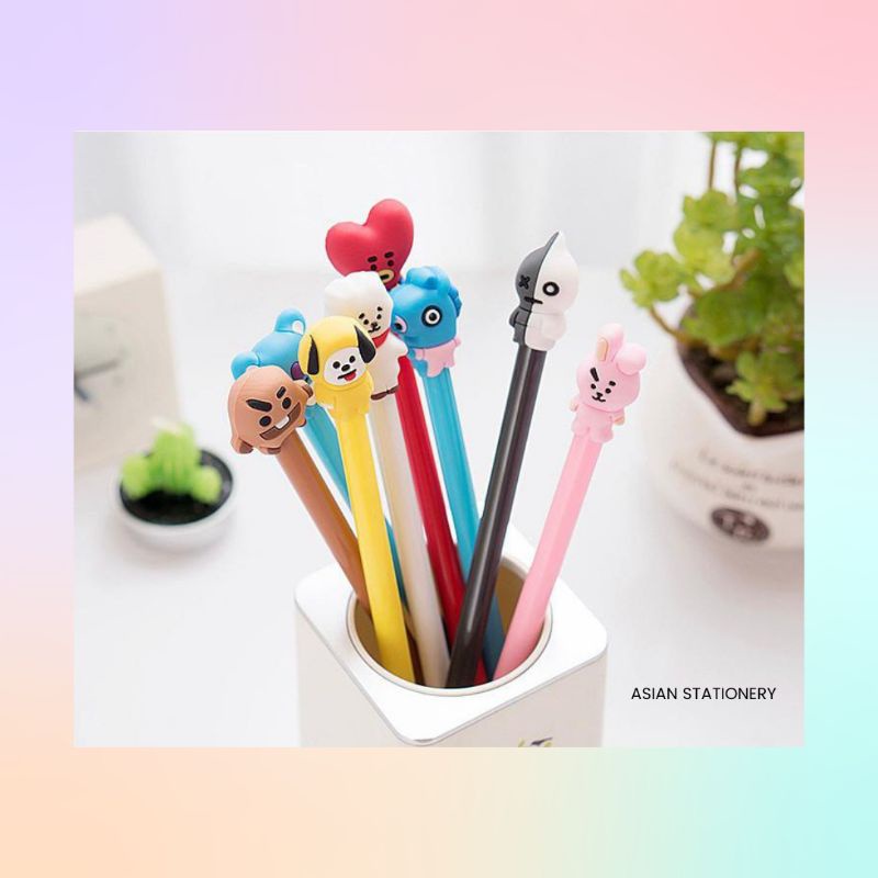 

Pena Karakter ARMY Black Ink Gel / Pulpen Murah Gel / Bolpen Gel KPOP / Alat Tulis Sekolah