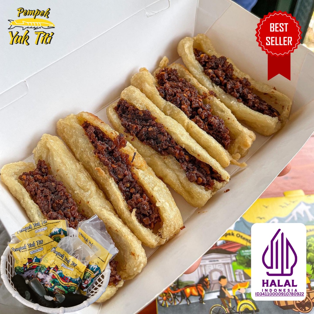 

Pempek Belah Frozen Isi 5 Pcs / Pempek Palembang / Pempek Yuk Titi