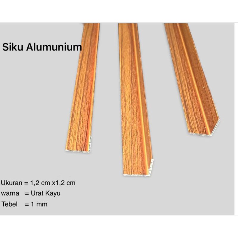 Lis Siku Almunium Urat Kayu