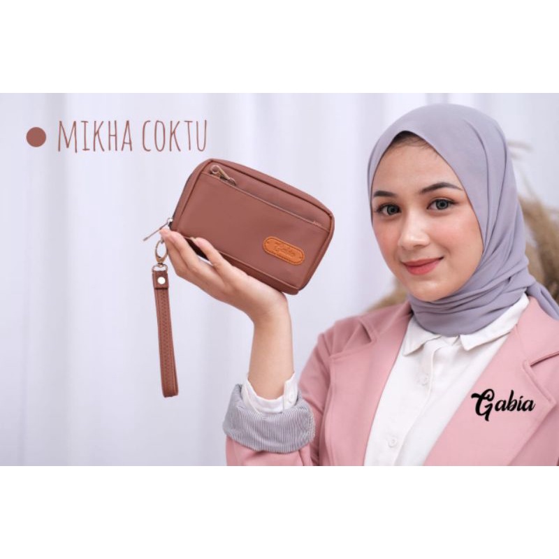 DOMPET MIKHA BY GABIA BAHAN CHOCOLY ANTI AIR WATERPROOF PREMIUM