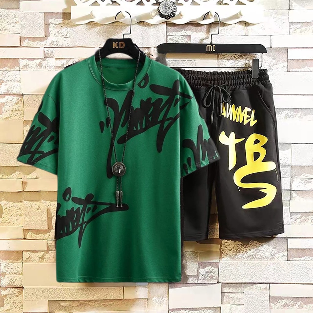COD/ARPIOSSHOP - STELAN NATURE - SETELAN PRIA SATU SET ( KAOS + CELPEN )