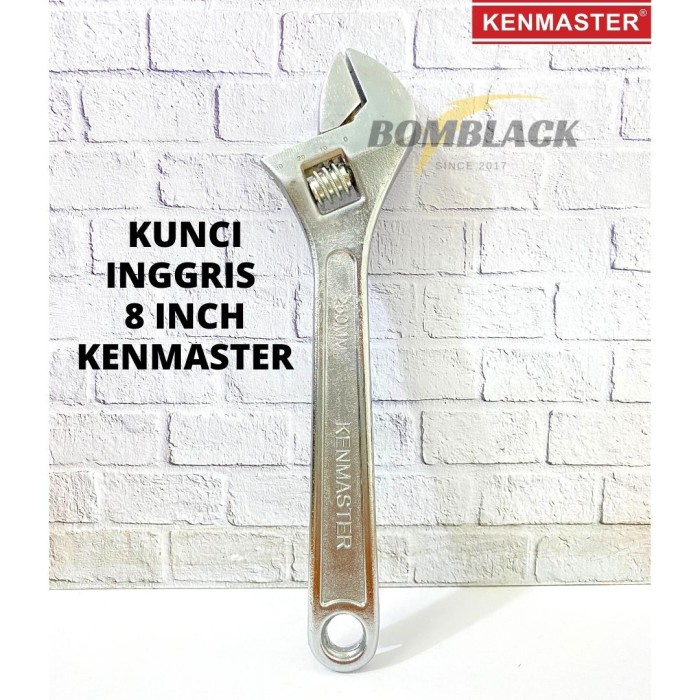 KENMASTER Kunci Inggris 8 inch 200mm CHROME