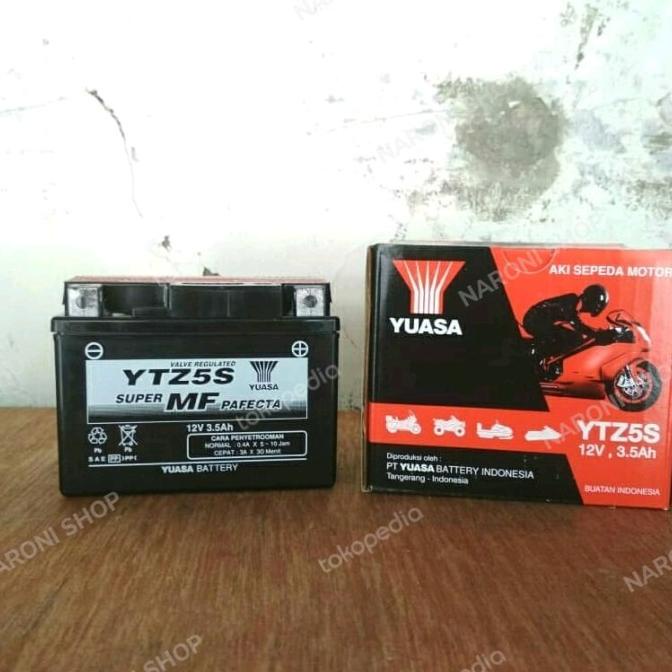 Aki Motor Yuasa Ytz5S Aki Kering Yuasa Ytz5S