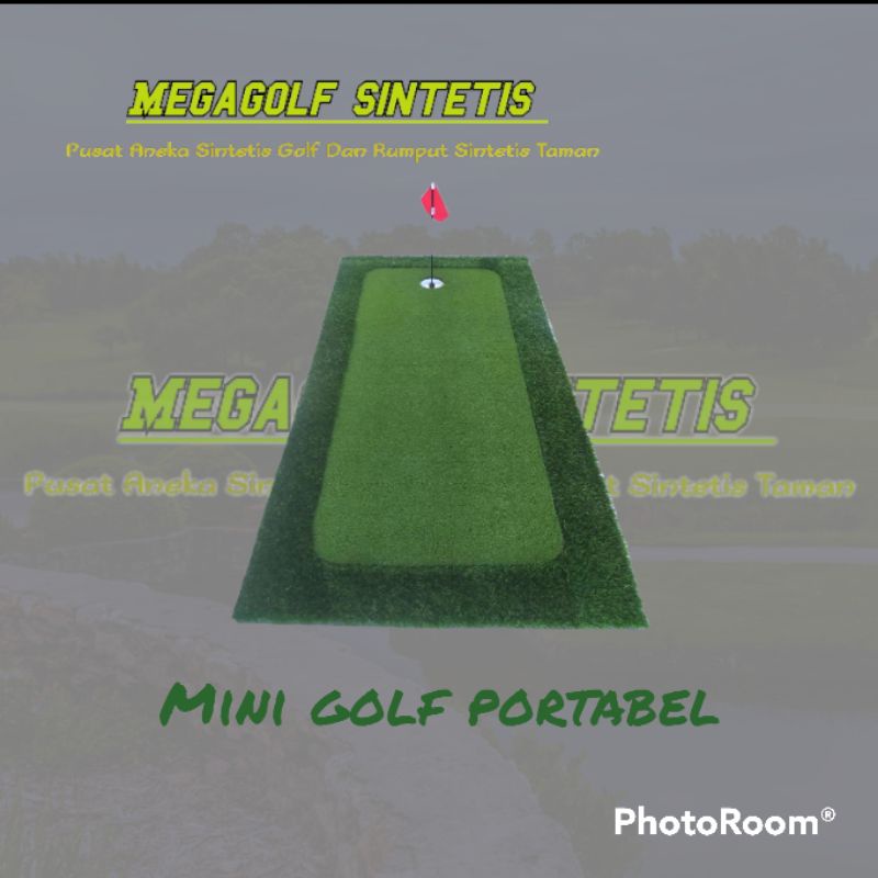 Lapangan Mini Golf - Putting Green Golf Rumput Premium