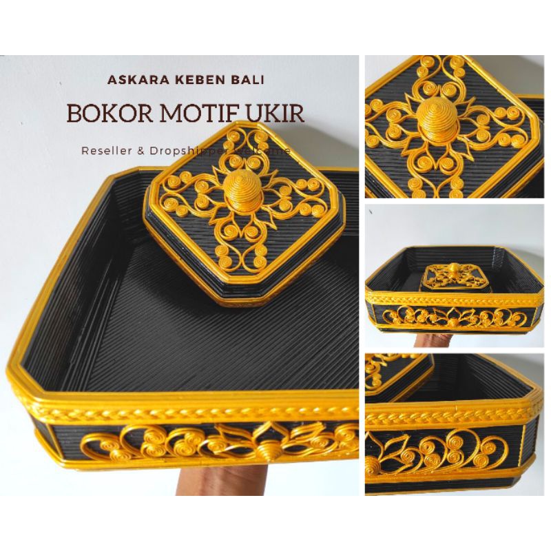 Bokor Motif Ukir