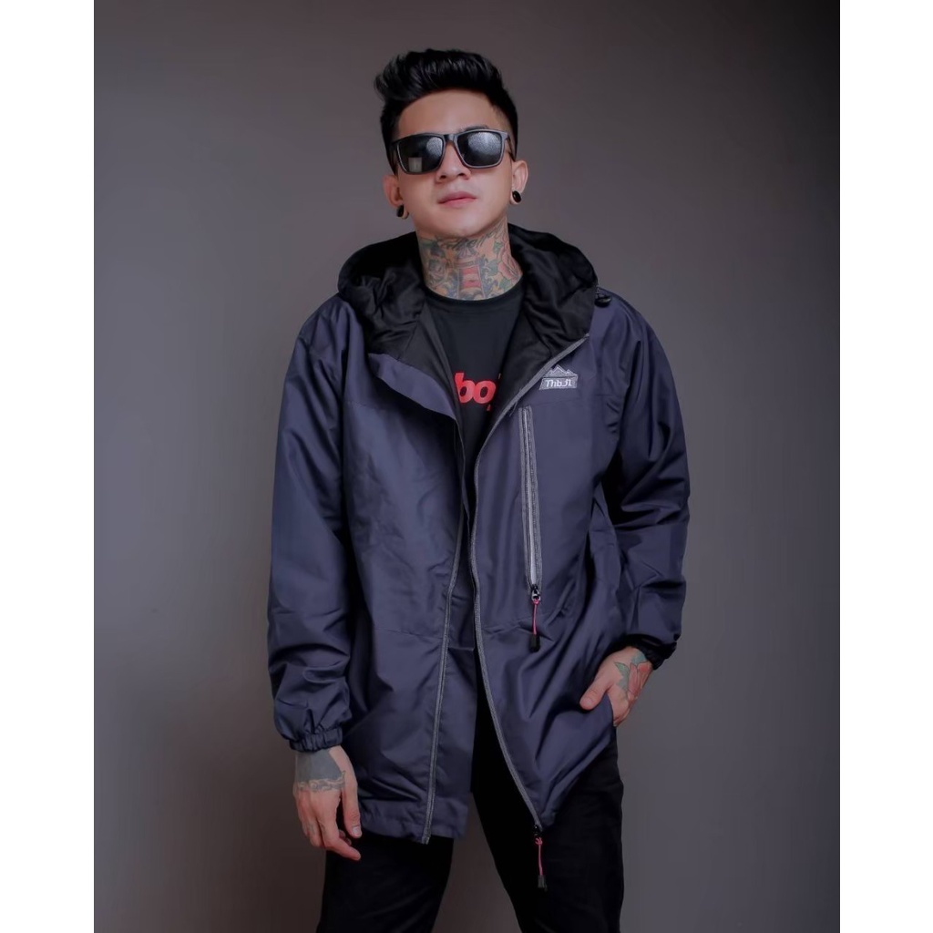 The Bojiel - Jaket Bojiel Pria Jaket Parasut Jaket Outdoor Jaket Distro Navy