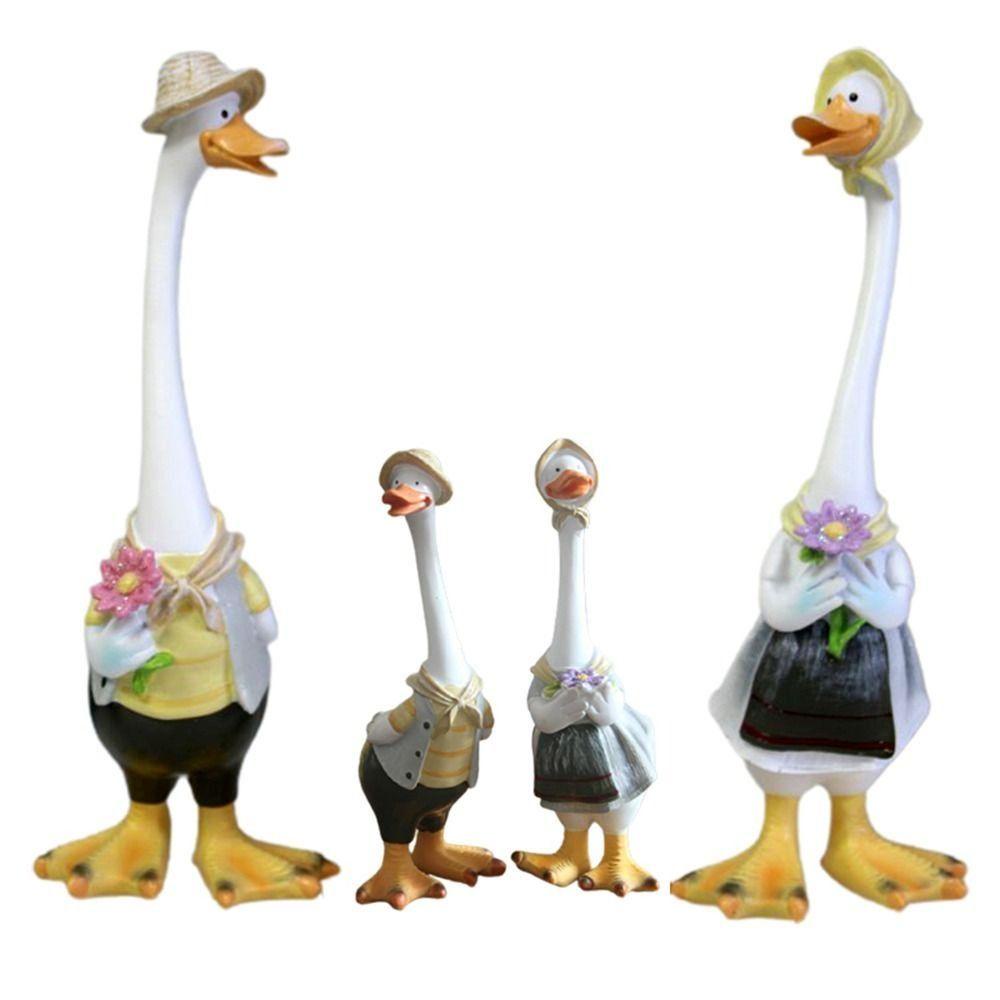 Agustina Duck Craft DIY Handmade Untuk Dekorasi Rumah Ornamen Halaman Kreatif Patung Taman Indah