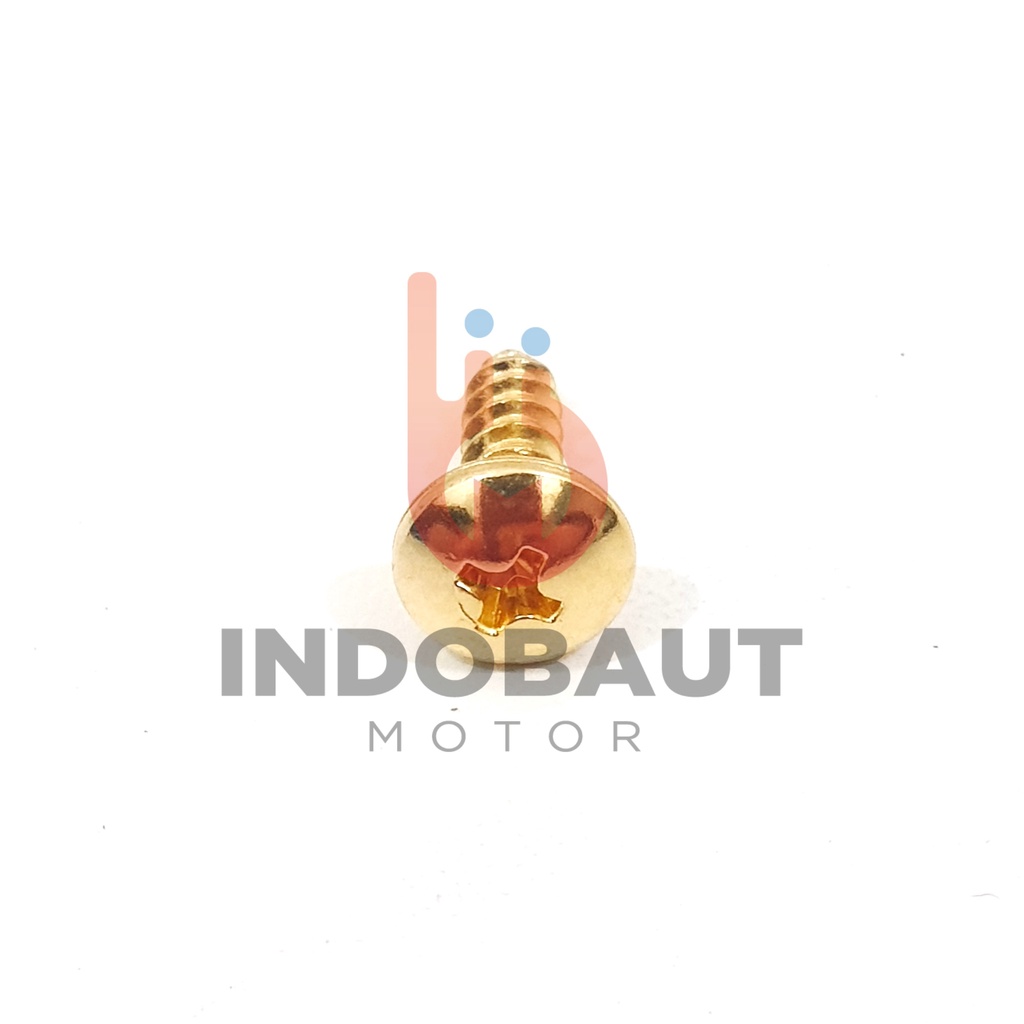 Sekrup Baut Body Beat 4x12 Gold