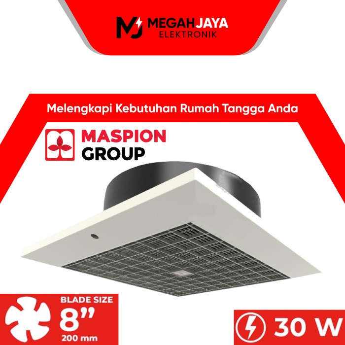 MASPION EXHAUST FAN / HEXOS PLAFON CEF-20 / CEF 20 (8 INCH)