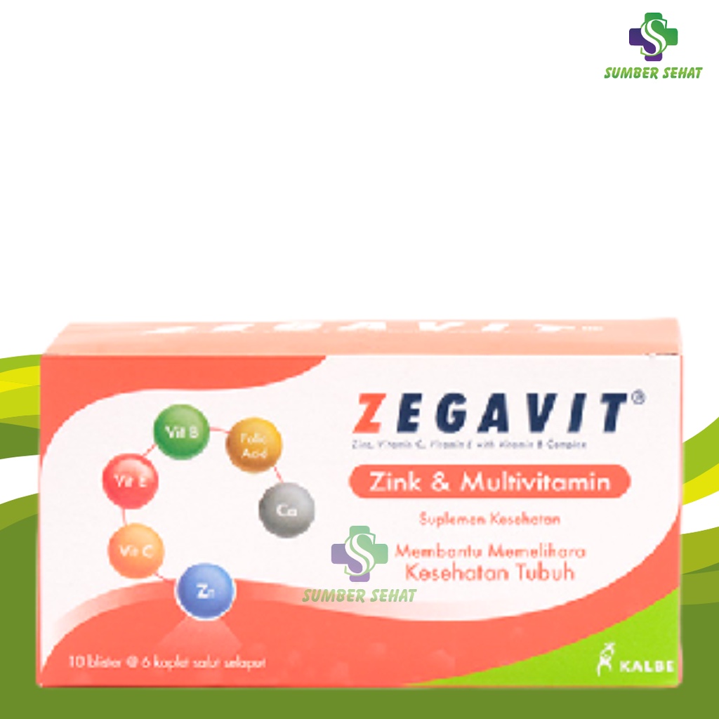 ZEGAVIT MULTIVITAMIN DAN ZINK BOX 60 TABLET