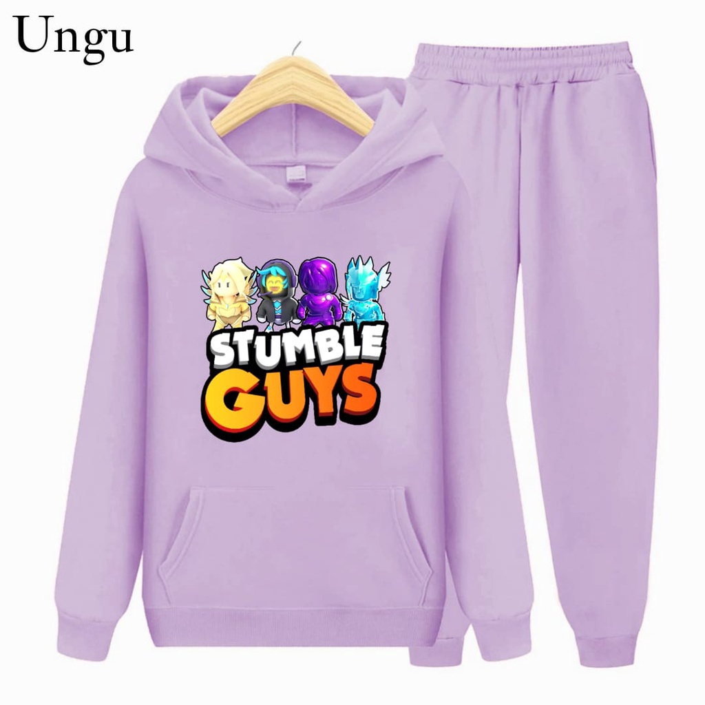 Hzl_outfit Setelan Sweater Anak Stumble Guys Angel Valkyrie/ Sweater Hoodie Anak Anak S.M.XL