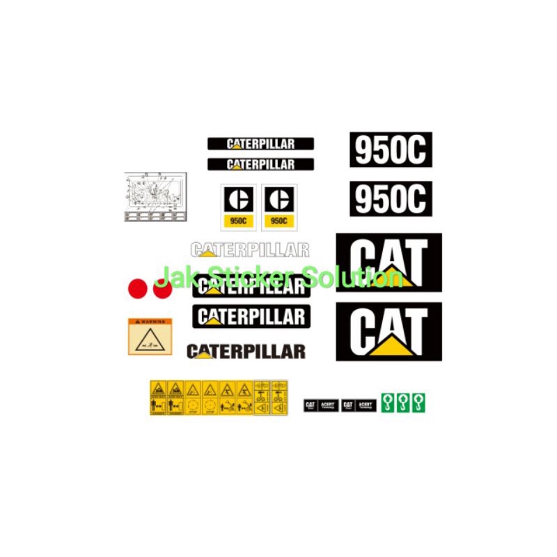 Stiker Cat 950C Wheel Loader