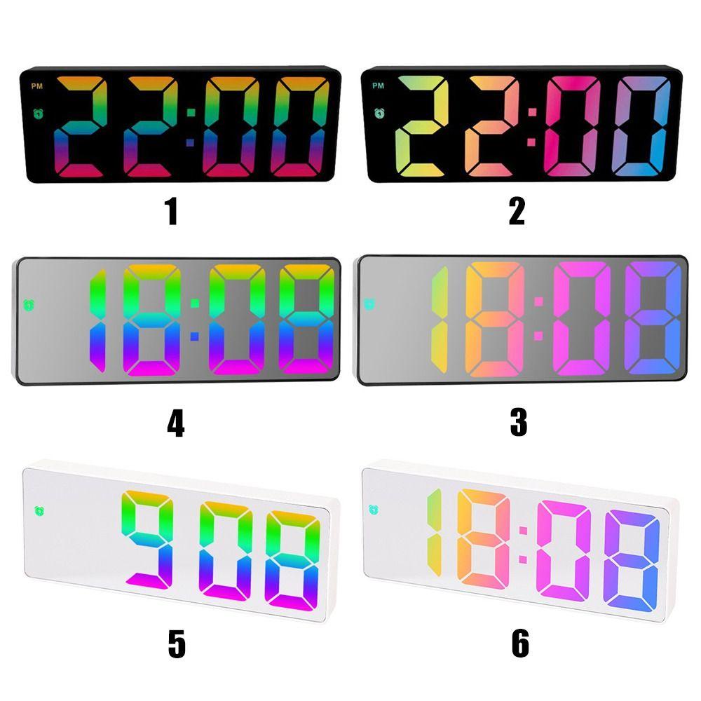 Populer Jam Weker Dekorasi Rumah Backlight Lampu Tidur Angka Clock LED Digital