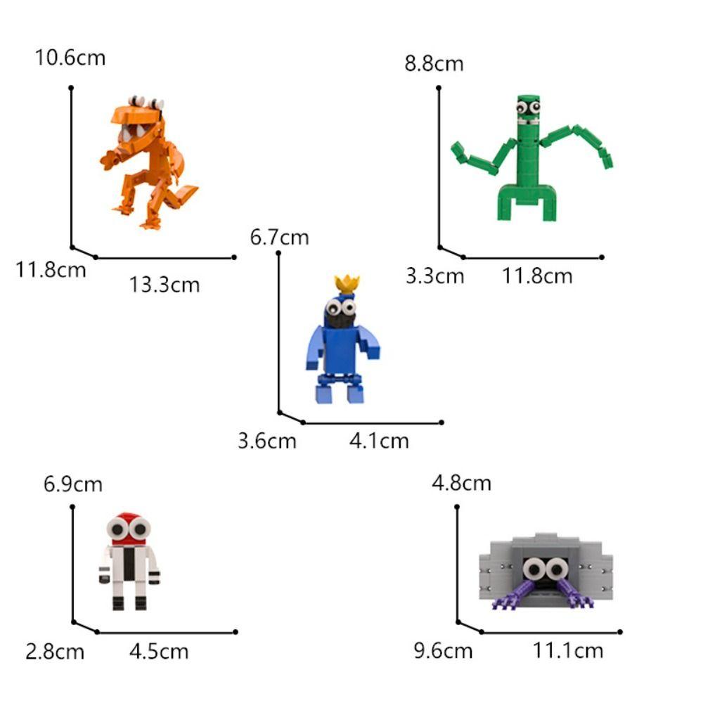 Needway Rainbowe Friends Building Blocks Mainan Anak Batu Bata Mainan Anime Game Dekorasi Rumah Model Mainan Ro-blox Rainbow Friends Edukasi Rainbow Friends Angka Mainan