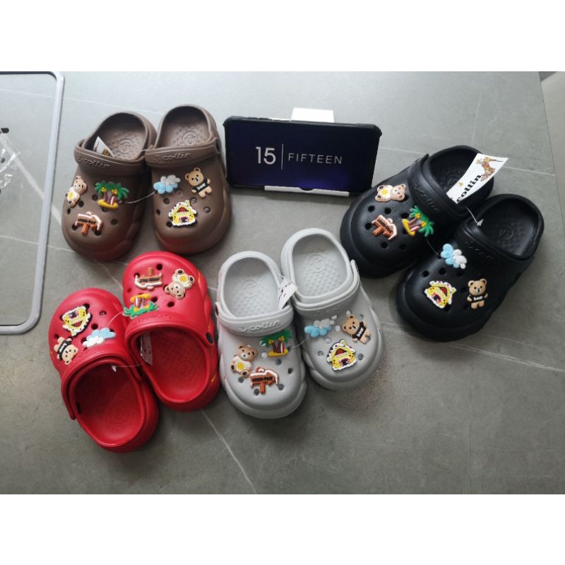 NEW！BIG SALE！！Size 18-29 Sandal Sendal Anak Laki Laki Usia 0-5 Tahun Bear Bahan Eva Karet 6130-7