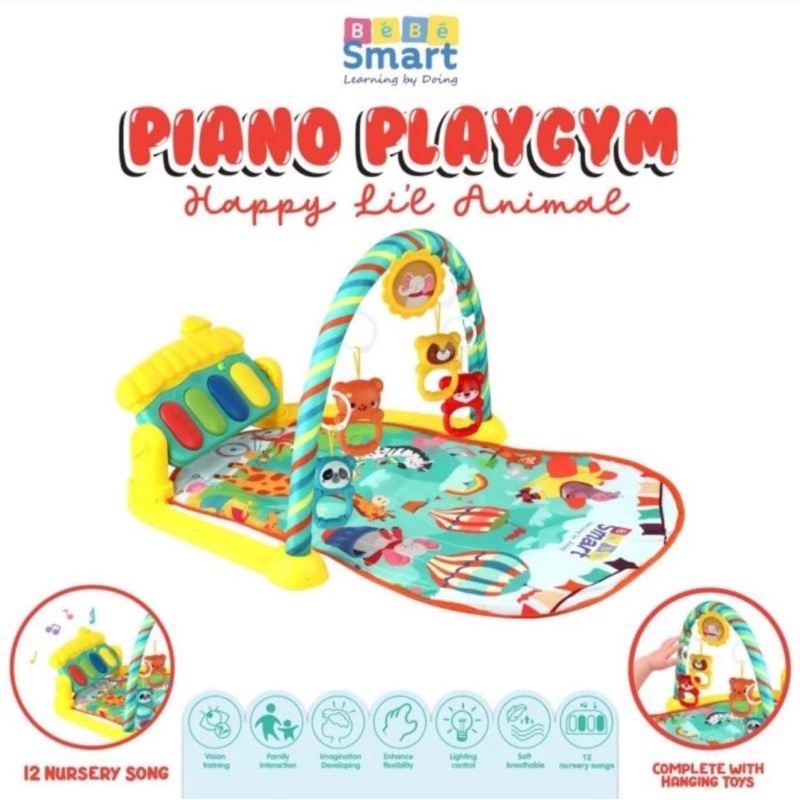 Bebe Smart Piano Playgym Playmate Matras Bayi