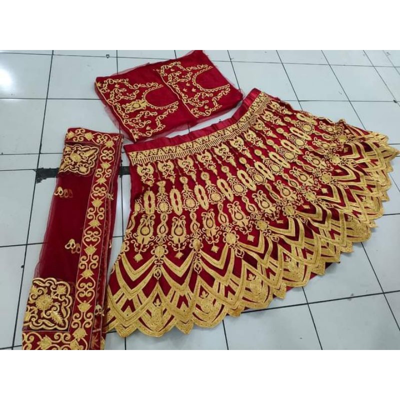 lehengga india mewah bordiran swarovsky lengga baju india pengantin wedding original baju india wani
