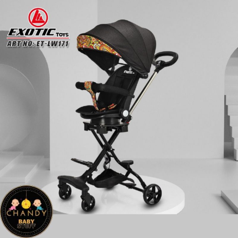 STROLLER EXOTIC ET-LW 171 ( ADJUSTABLE SEAT ) BISA HADAP 2 ARAH