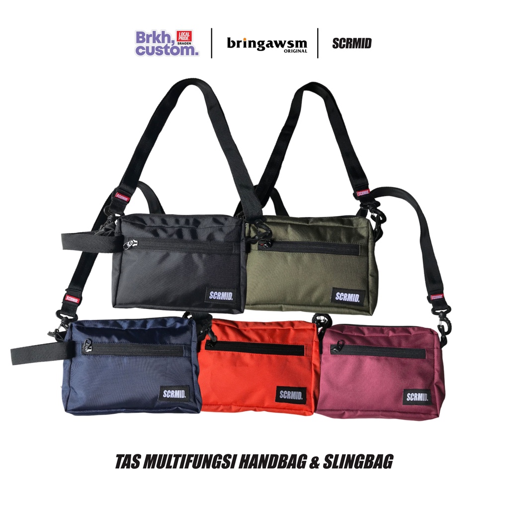 TAS POLOS MULTIFUNGSI BEST SELLER TERMURAH TAS DISTRO TAS SABLON TAS MURAH SCRMID BRKHCUSTOM